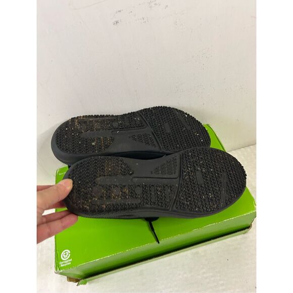 Crocs lite rider laces size 8.5 women's sneakers #209476 black slip resistance - Picture 6 of 9